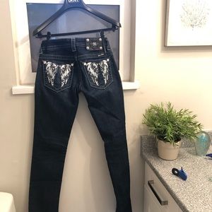 MissMe Jeans angel wing pocket